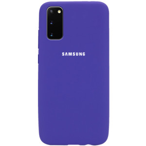 Чехол Silicone Cover Full Protective Samsung Galaxy S20 purple